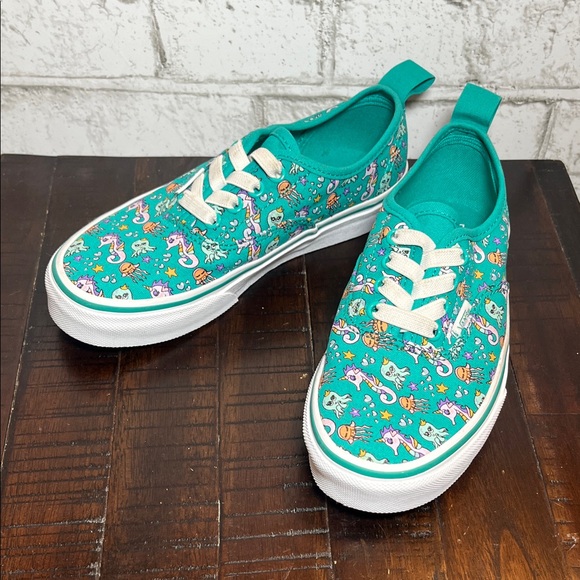 Vans Kids Authentic Elastic Sea Party Slip On Sneakers - Picture 1 of 8